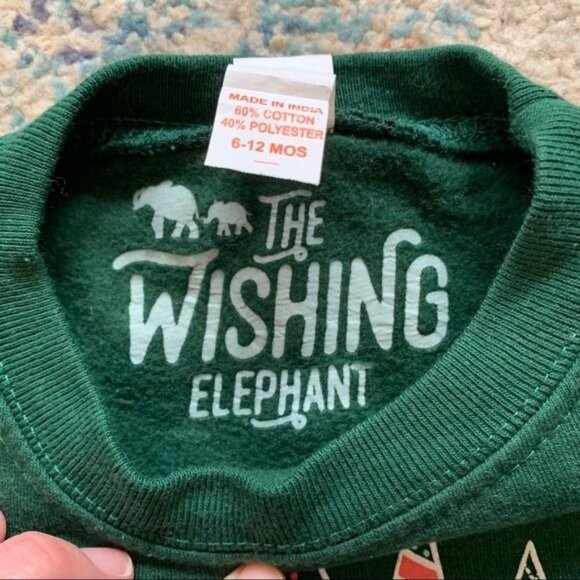 The Wishing Elephant Trees Sweatshirt Crew - Picture 3 of 5